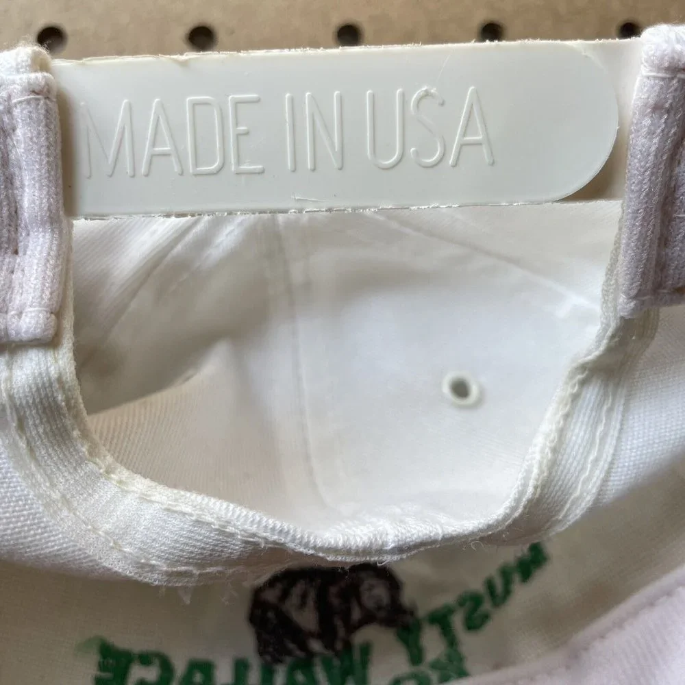 Rusty Wallace Kodiak Racing USA Made 1989 Snapback Hat Cap Men White